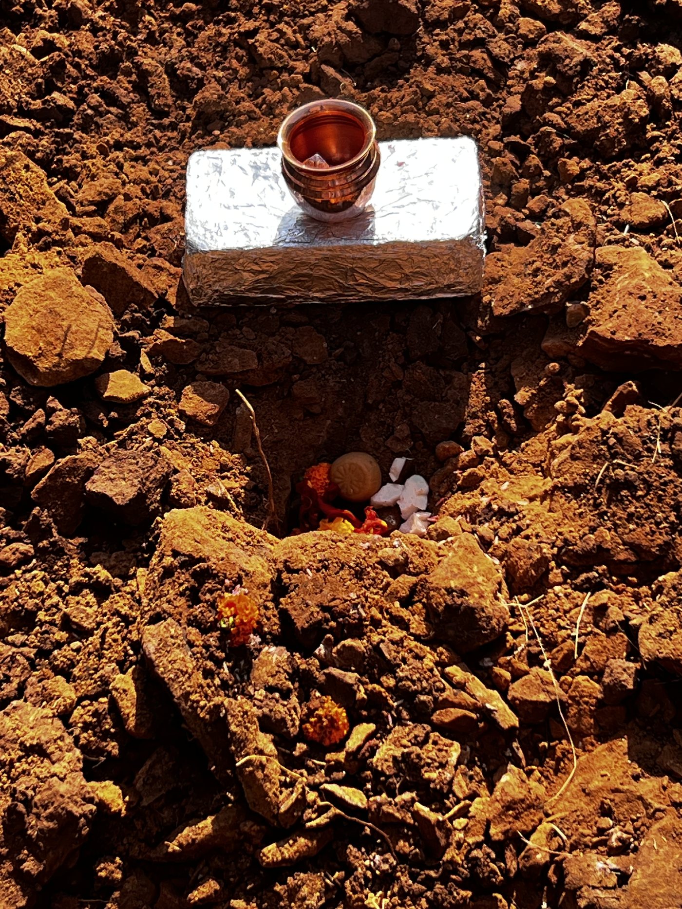 The bhoomi pujan groundbreaking ceremony for the HN-1 campus in Hyderabad, 14 February 2023